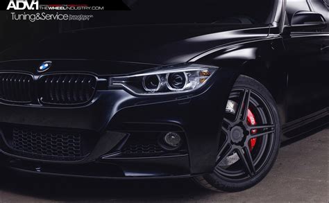 Striking Looks of All-black BMW 3-Series Fitted With Premium ADV1 Rims ...