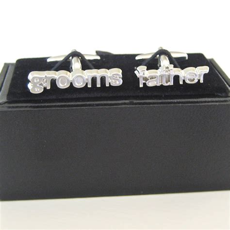 Father Of The Groom Cufflinks By Chapel Cards | notonthehighstreet.com