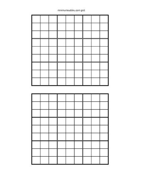 Printable Sudoku Grids Blank 4 Per Page | Sudoku Printables