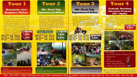 ATV Chiang Mai Tours (Thailand) - Brochures, Info, Price & Travellers Reviews