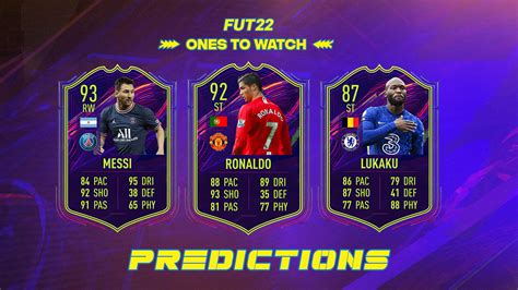 FIFA 22 OTW Predictions – Ones To Watch Messi Ronaldo Lukaku ...