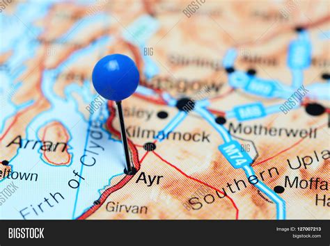 Ayr Pinned On Map Image & Photo (Free Trial) | Bigstock