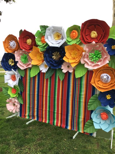 Fiesta colors backdrop Photobooth Las Posadas Mexican Theme fiesta ...