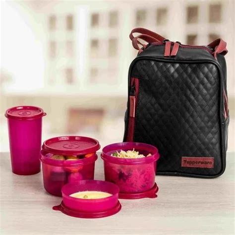 Tupperware Lunch Boxes - Tupperware Tiffin Box Latest Price, Dealers & Retailers in India