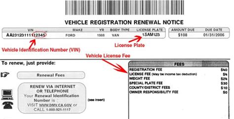 Vehicle Registration and Title Information