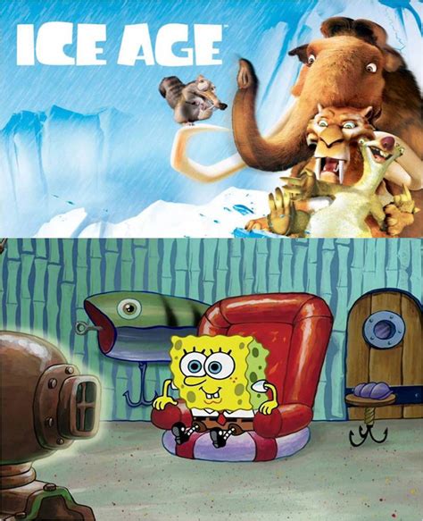 SpongeBob loves Ice Age by Lightening-McQueen on DeviantArt