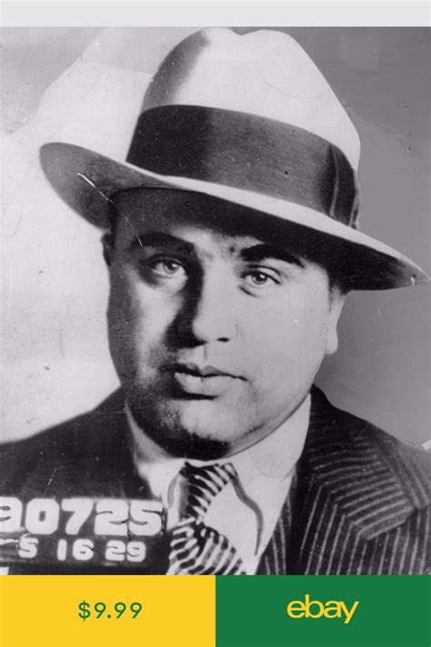 AL CAPONE MUG SHOT PORTRAIT GLOSSY POSTER PICTURE PHOTO mugshot mafia ...