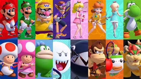 Mario Tennis Aces - All Characters - YouTube