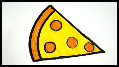 How To Draw Pizza || Drawing And Coloring For Kids - YouTube