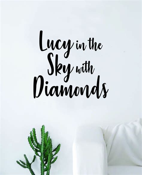 Lucy in The Sky with Diamonds The Beatles Wall Decal Sticker Vinyl Art ...