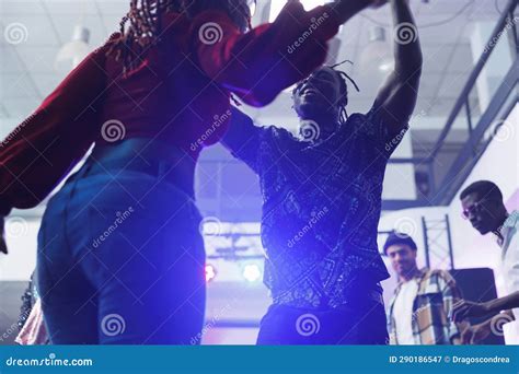 Dancers Improvising Dance Moves in Club Stock Image - Image of battle ...