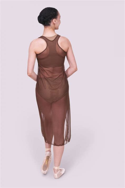 Tonya Mesh Dress - Merlot | Anina Dancewear