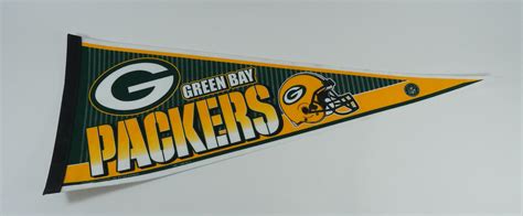 Vintage 90’s Green Bay Packers Football 30" Pennant | eBay