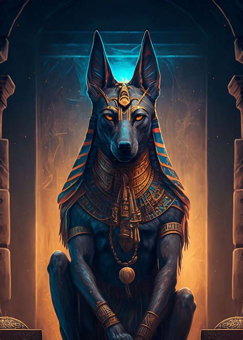 'Anubis Artwork' Poster, picture, metal print, paint by Edgars Zunda ...