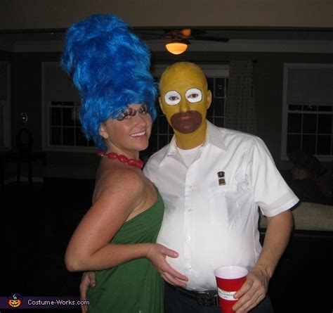 The Simpsons Homemade Halloween Costume for Couples