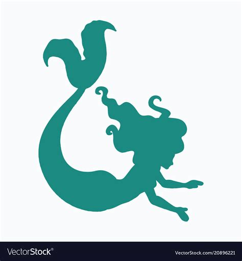 Cartoon beautiful little mermaid in a wreath sea Vector Image