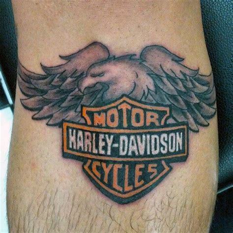 90 Harley Davidson Tattoos For Men - Manly Motorcycle Designs