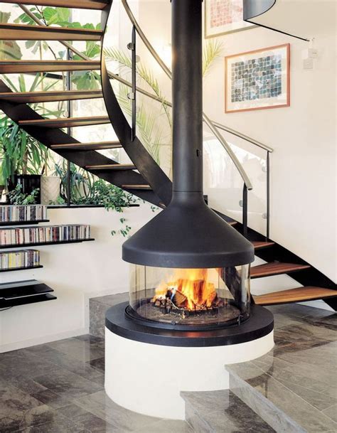 Indoor circular Fireplace | Freestanding fireplace, Indoor fireplace, Modern fireplace