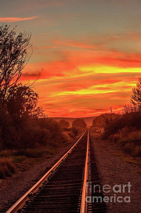 Train Track Sunset by Robert Bales | Sunset, Train tracks, Road photography