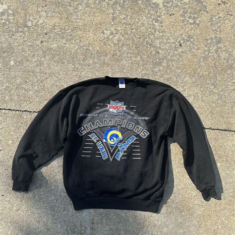 Vintage 2000 SuperBowl St.Louis Rams Sweater... - Depop