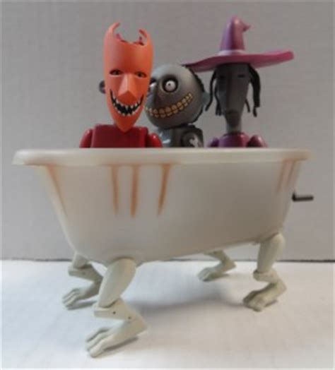 NIGHTMARE BEFORE CHRISTMAS LOCK SHOCK & BARREL & BATH TUB KUBRICK FIGURE SET NBX | eBay