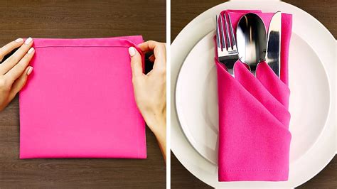 DIY Napkin Folding - Tutorials - Tasty Food Ideas