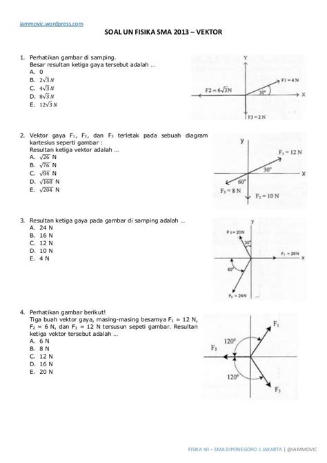 Contoh Soal Vektor Fisika Dan Pembahasannya Kelas 10 – Berbagai Contoh