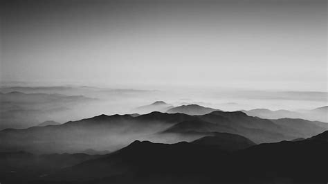 HD wallpaper: romania, rarău, foggy, clean, clear, white, bw, black, mountains | Wallpaper Flare