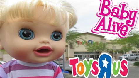 BABY ALIVE Toys R Us HAUL & Outing With Audrey For The First Time! - YouTube