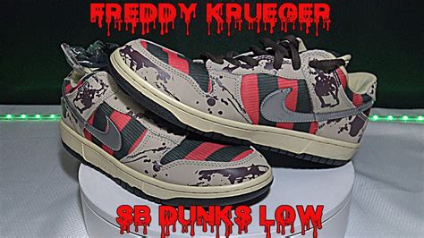 Freddy Krueger SB Dunks Low Bootlegs - YouTube