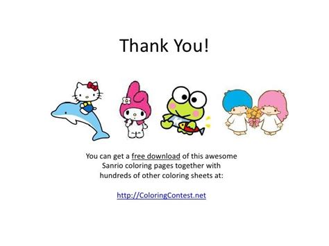 Free Sanrio Coloring Pages