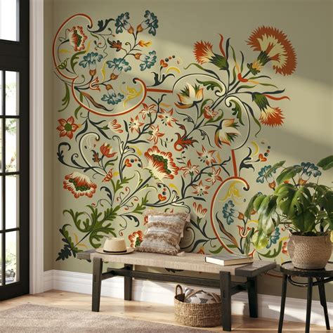 Mughal element pattern wall mural - Non Toxic Wall Paper Decor, Home ...