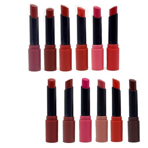 Buy Pinkline Glaze Matte Lipstick (Pack of 12) Bloody Mary, Red Oxide ...