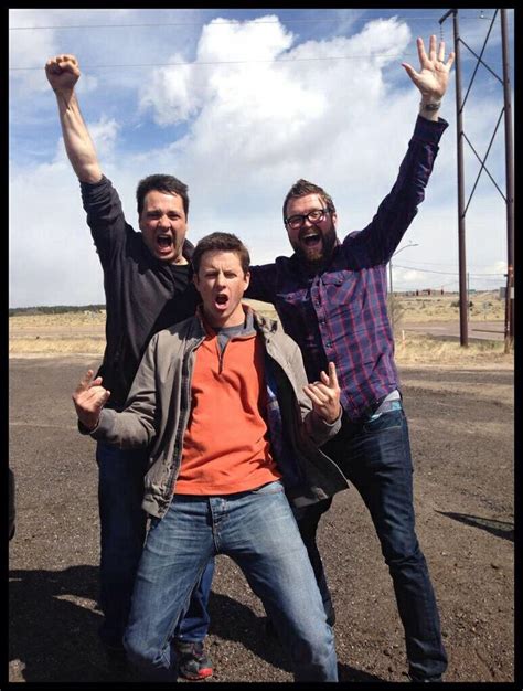 The boys in "Top Gear"..Tanner Foust, Adam Ferrara & Rutledge Wood..A ...