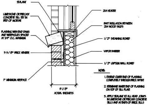 Brick Window Sill Detail | Building Diagrams | Pinterest