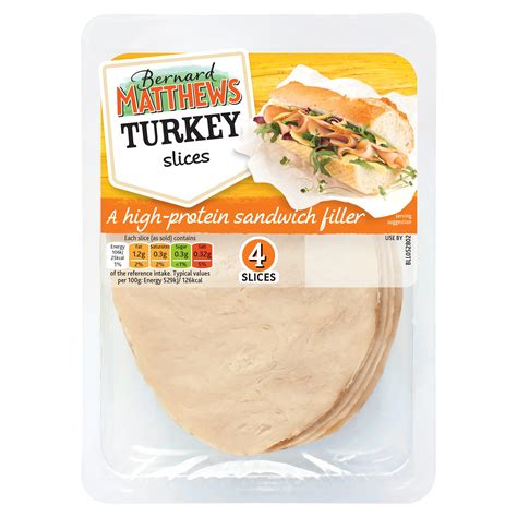 Bernard Matthews Turkey 4 Slices 80g | Chicken & Turkey | Iceland Foods