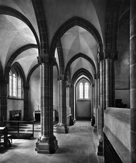 Ampleforth Abbey and College, Ampleforth, North Yorkshire: the south choir aisle and Memorial ...