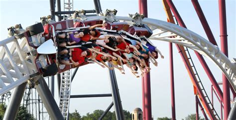 Maxx Force roller coaster makes world record debut at Six Flags Great ...