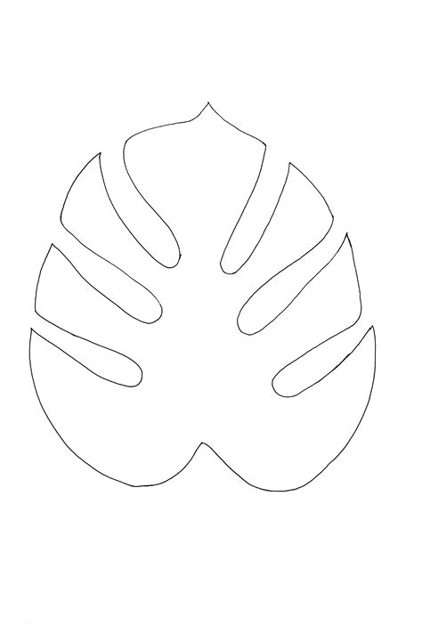 Billedresultat for tropical leaf stencil | Leaf stencil, Leaf template, Paper flowers