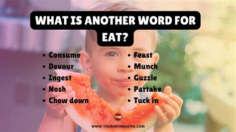 What is another word for Eat? | Eat Synonyms, Antonyms and Sentences - Your Info Master