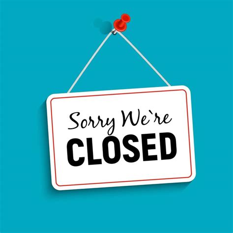 Sorry We are Closed Sign Vector Illustration 2731111 Vector Art at Vecteezy