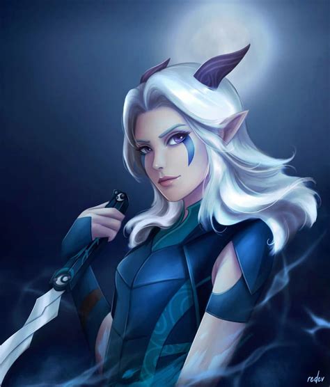 Rayla. Author: @redevara The Dragon Prince | Dragon princess, Rayla dragon prince, Prince art