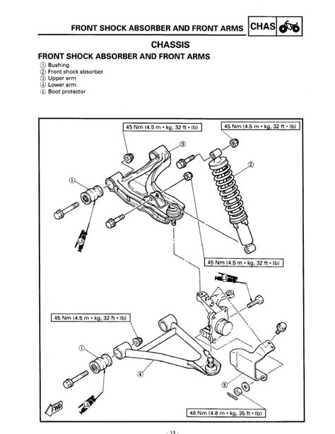 1987 1996 Yamaha Big Bear 350 4x4 And 1997 Se Service Manual And Atv ...