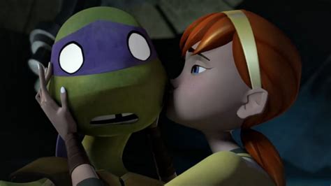 Image - April kisses Donnie.png - TMNT Wiki