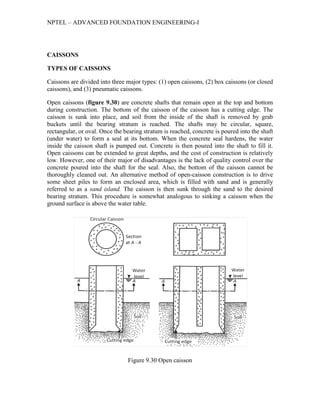 Caisson types