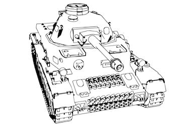 Premium Vector | Military tank outline drawing vector