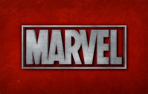 Wallpaper red, background, logo, red, logo, MARVEL, Marvel images for desktop, section ...