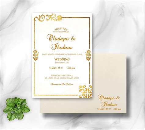 Get White And Gold Wedding Invitation Cards Design And Printing - Design And Printing Company In ...