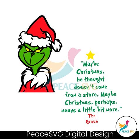 Funny Santa Grinch Maybe Christmas SVG Digital Cricut File » PeaceSVG