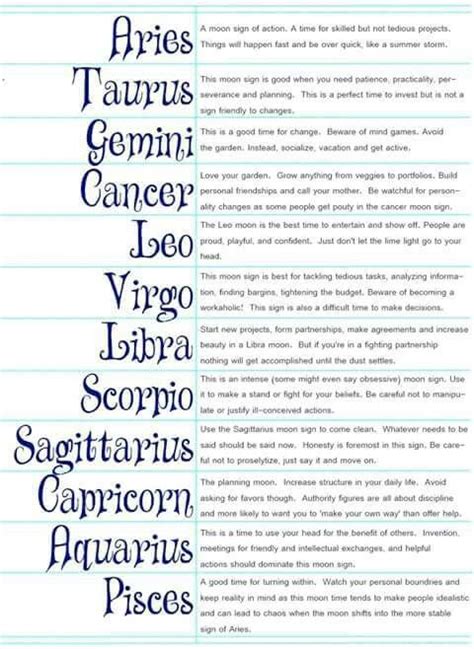 Astrology: Zodiac Signs + Moon Signs | #astrology #zodiac | Zodiac ...